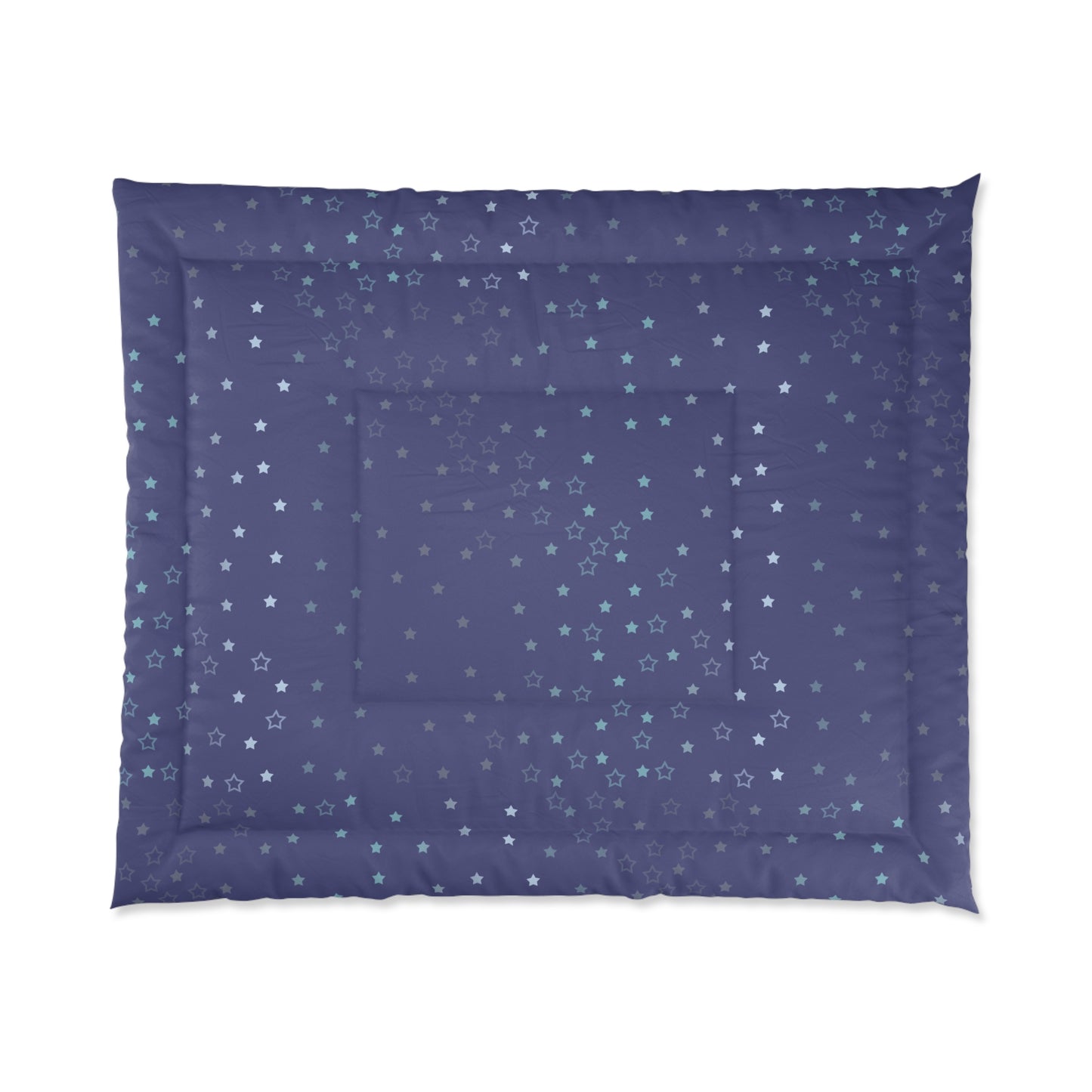 Blue Starfall Comforter – Blue Star Bedding, Celestial Night Sky Comforter, Galaxy-Inspired Bedroom Decor