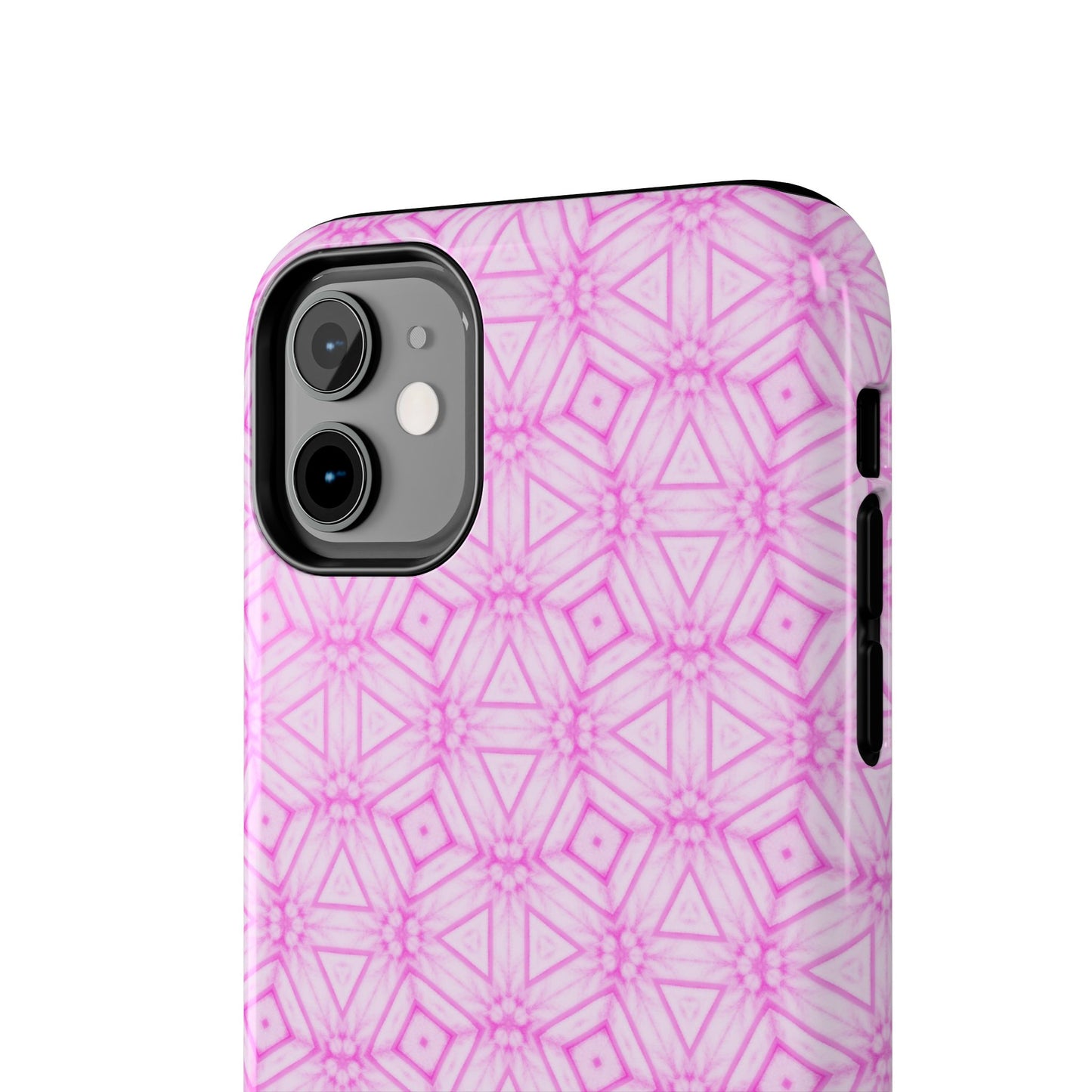 Cherry Blossom Patchwork Tough Case – Sakura Floral Pink Spring Floral Pattern Phone Case for Samsung Galaxy and iPhone