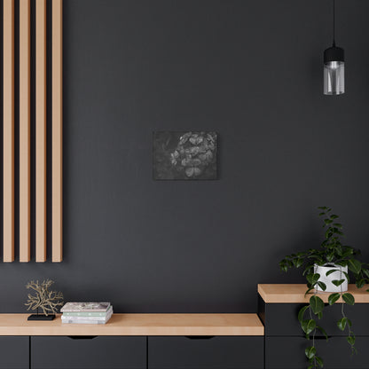 Geranium canvas wall art for nature-inspired interiors