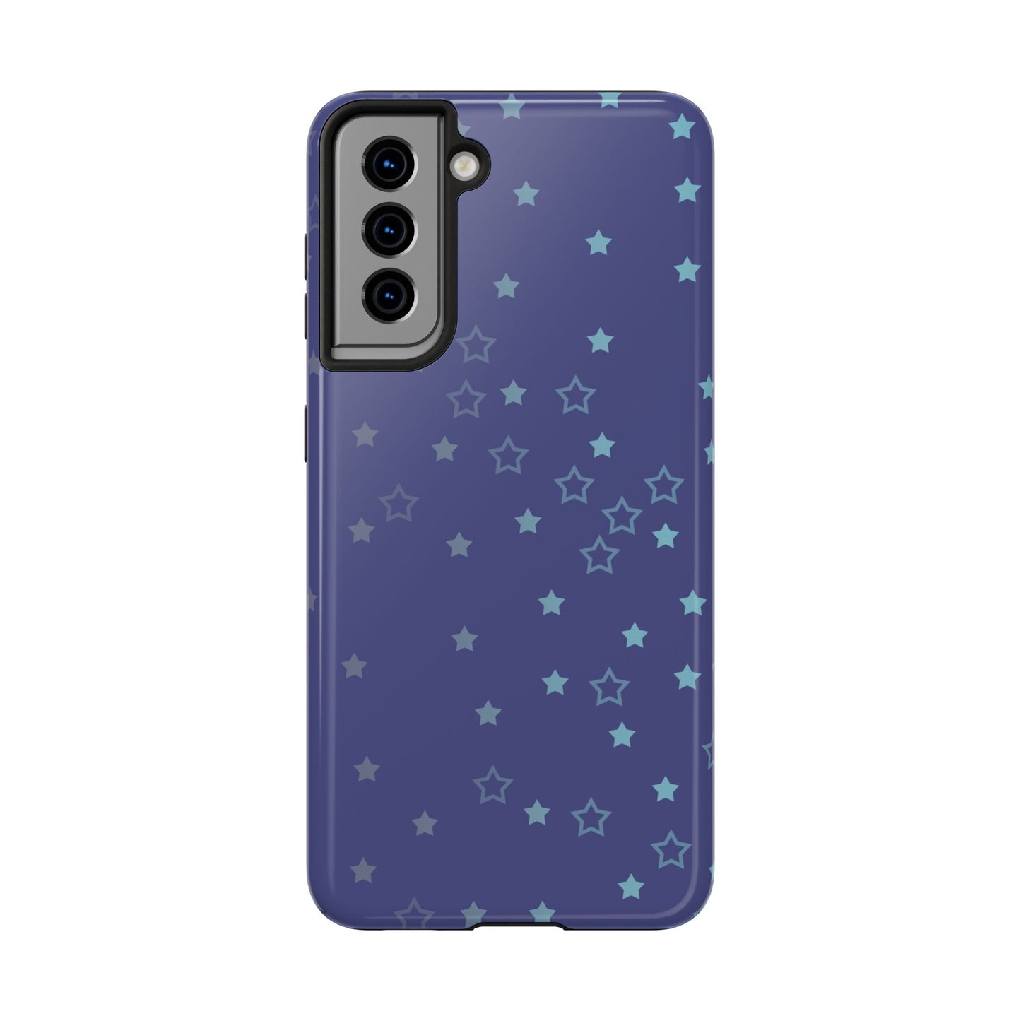 Blue Starfall Tough Phone Case – Celestial Blue Star Cover, Galaxy-Inspired Night Sky iPhone Accessory