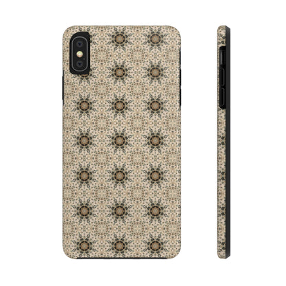 Desert Suns Phone Case – Boho Neutral Sun Pattern, Beige Aesthetic Protective Case for iPhone & Android