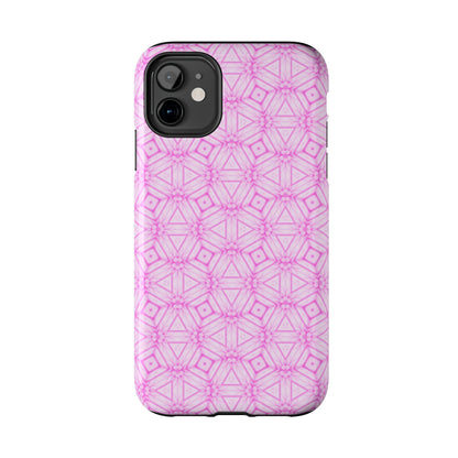 Cherry Blossom Patchwork Tough Case – Sakura Floral Pink Spring Floral Pattern Phone Case for Samsung Galaxy and iPhone