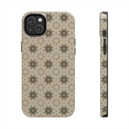 Desert Suns Phone Case – Boho Neutral Sun Pattern, Beige Aesthetic Protective Case for iPhone & Android