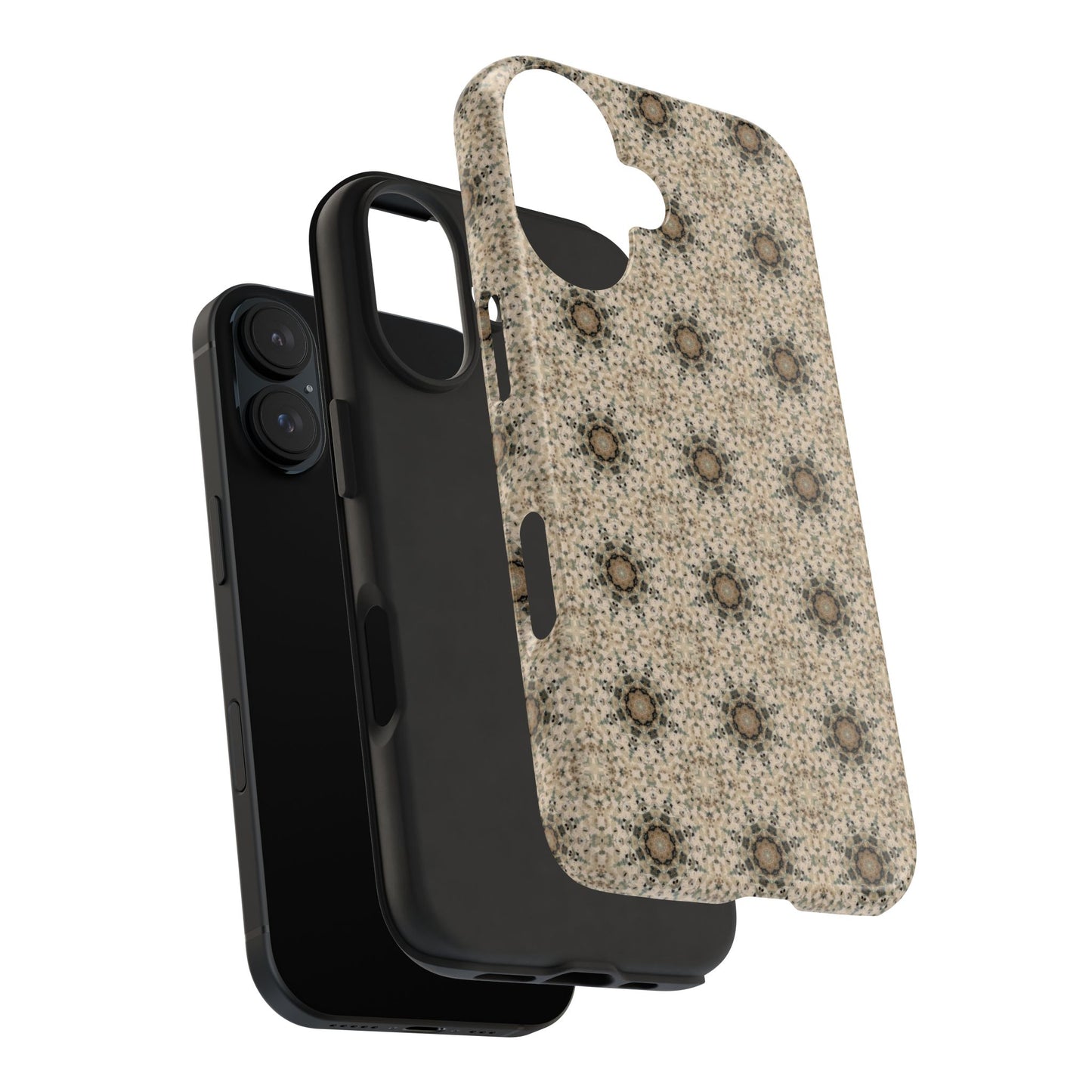 Desert Suns Phone Case – Boho Neutral Sun Pattern, Beige Aesthetic Protective Case for iPhone & Android