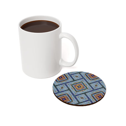 Artistic Cork Back Coaster - Decorative Home Accessory for Gifts