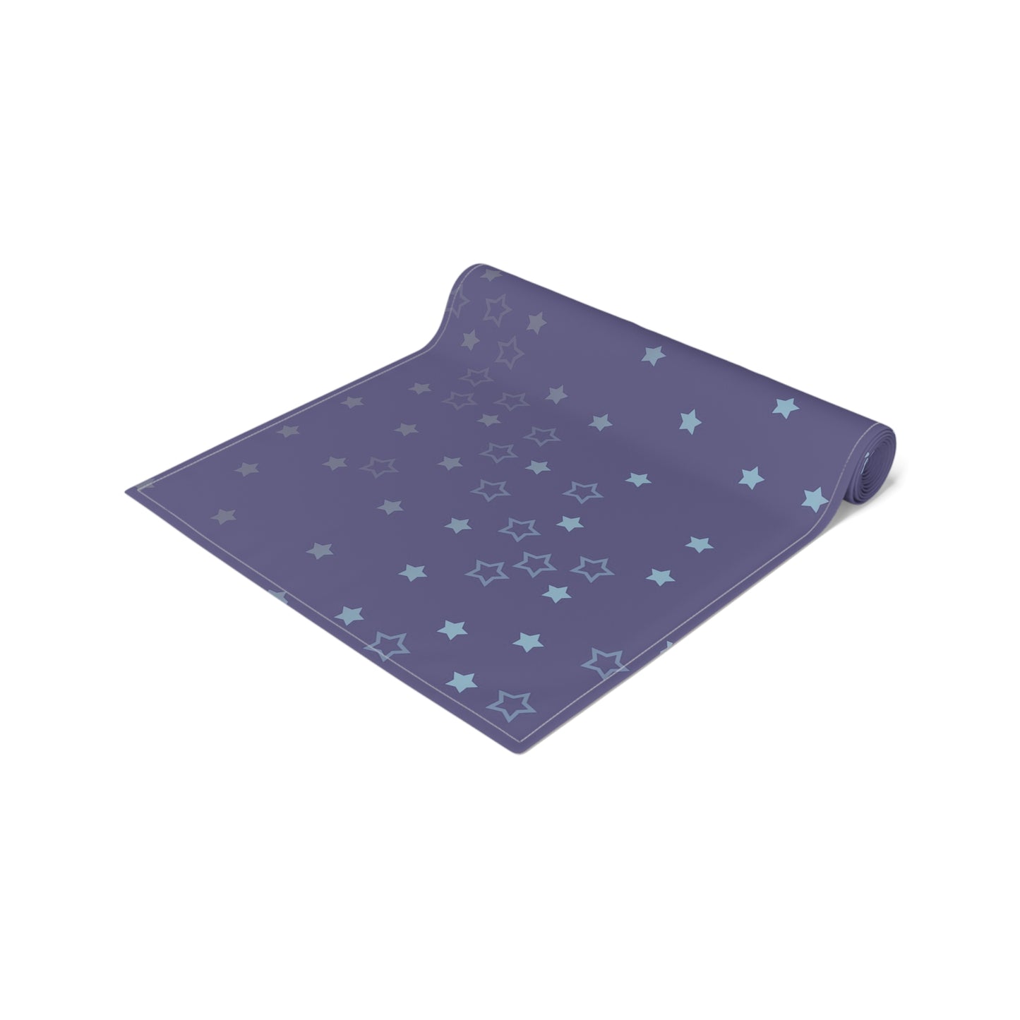 Blue Starfall Table Runner – Celestial Night Sky Decor, Blue Star Table Accent for Dining or Events
