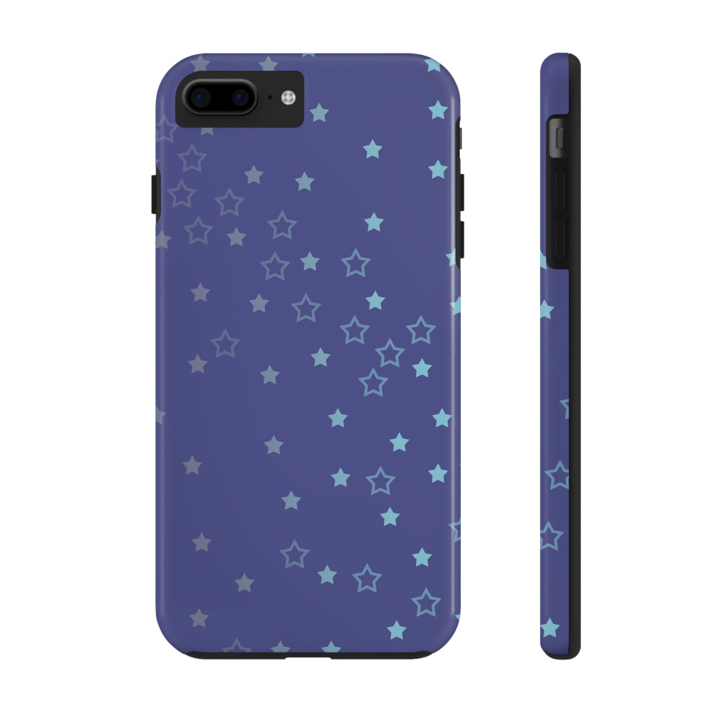Blue Starfall Tough Phone Case – Celestial Blue Star Cover, Galaxy-Inspired Night Sky iPhone Accessory