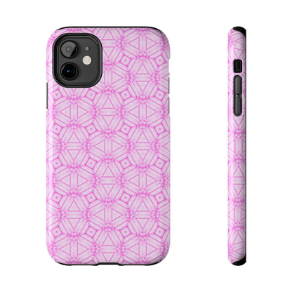 Cherry Blossom Patchwork Tough Case – Sakura Floral Pink Spring Floral Pattern Phone Case for Samsung Galaxy and iPhone