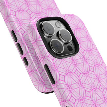 Cherry Blossom Patchwork Tough Case – Sakura Floral Pink Spring Floral Pattern Phone Case for Samsung Galaxy and iPhone