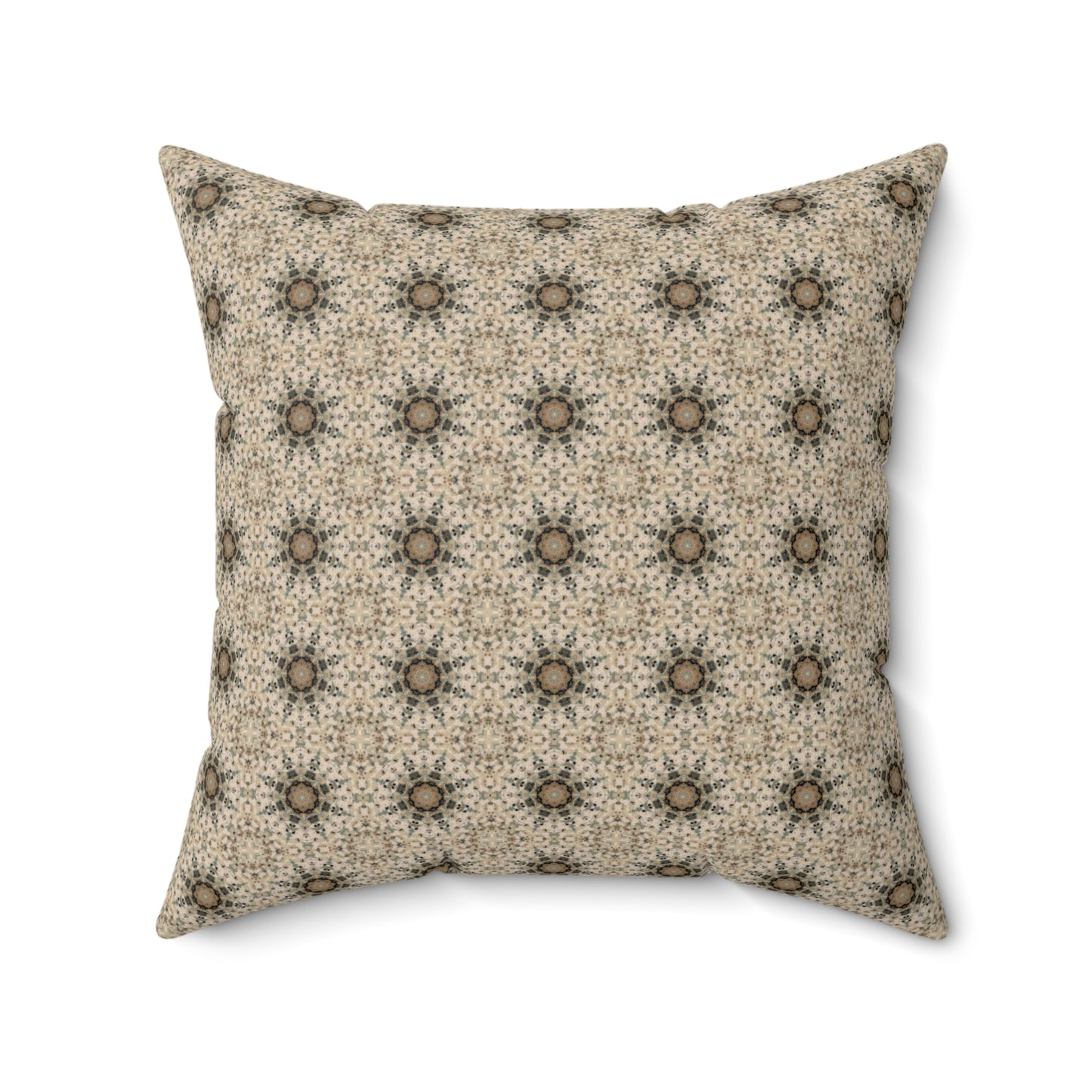 Desert Suns Square Pillow – Boho Desert Sun Throw Pillow, Southwestern Modern Decor Accent