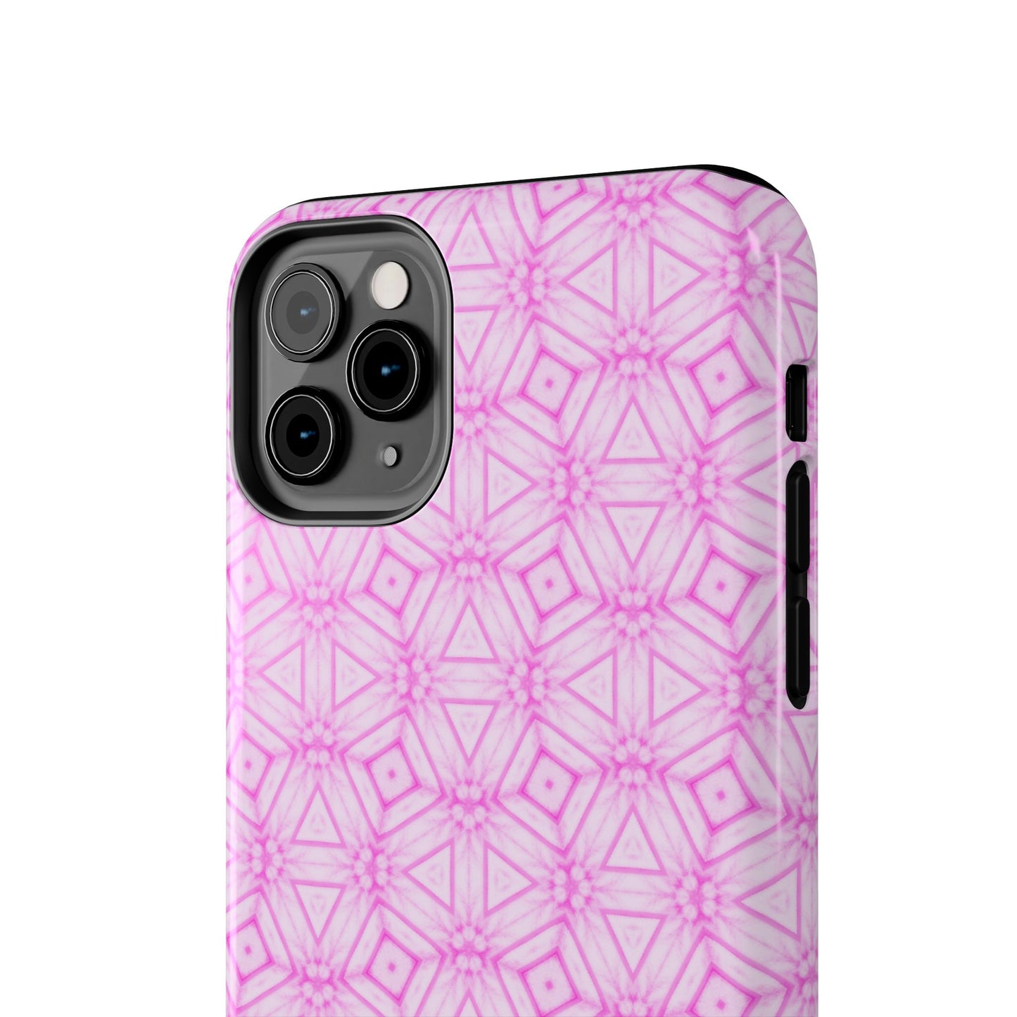 Cherry Blossom Patchwork Tough Case – Sakura Floral Pink Spring Floral Pattern Phone Case for Samsung Galaxy and iPhone