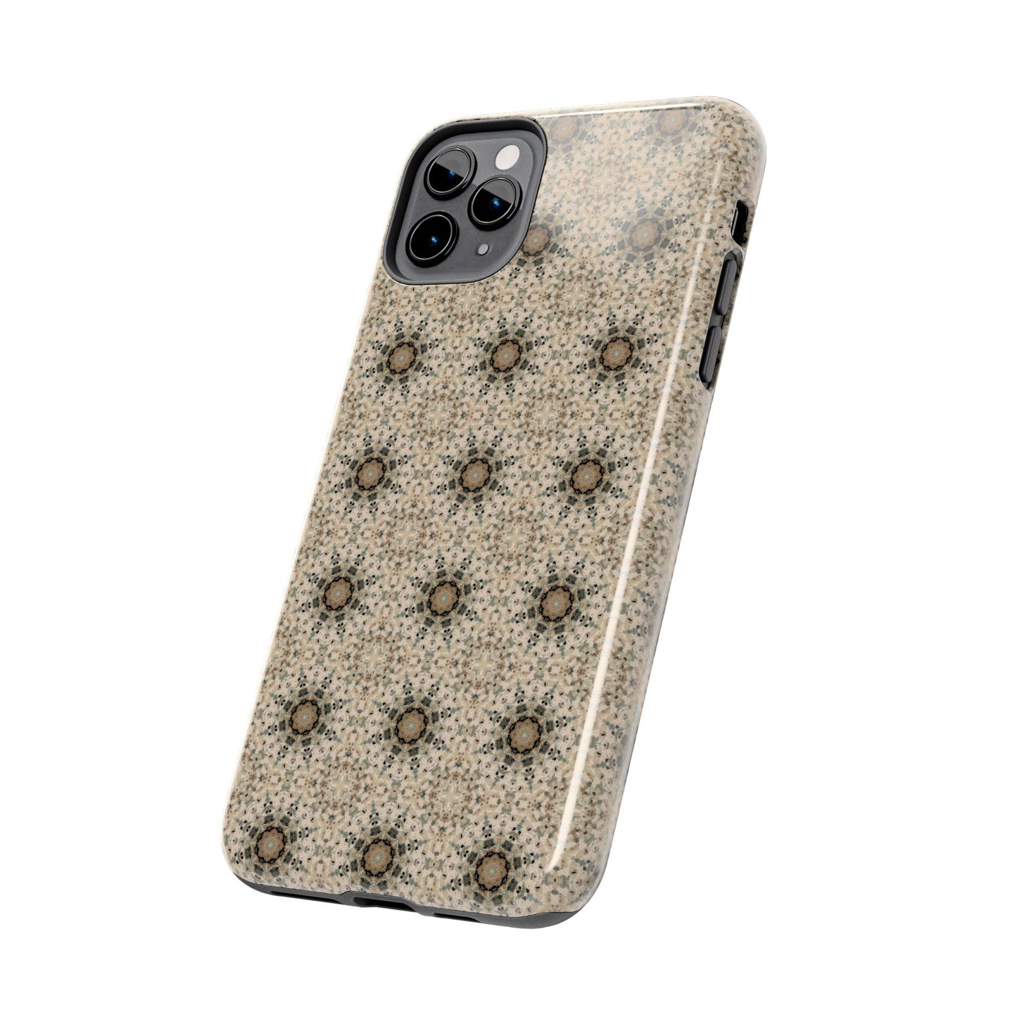 Desert Suns Phone Case – Boho Neutral Sun Pattern, Beige Aesthetic Protective Case for iPhone & Android
