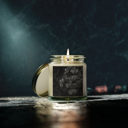 Geranium After a Light Rain Jar Candle – Botanical Photo Candle for Garden-Inspired Home Decor