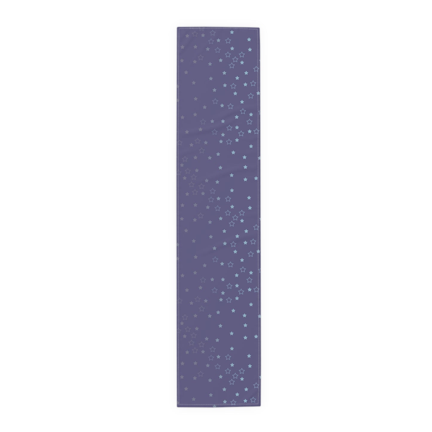 Blue Starfall Table Runner – Celestial Night Sky Decor, Blue Star Table Accent for Dining or Events