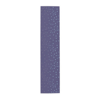 Blue Starfall Table Runner – Celestial Night Sky Decor, Blue Star Table Accent for Dining or Events