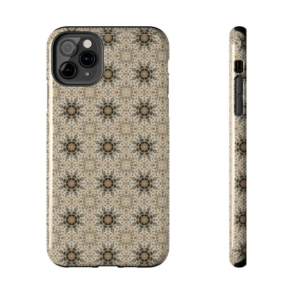 Desert Suns Phone Case – Boho Neutral Sun Pattern, Beige Aesthetic Protective Case for iPhone & Android