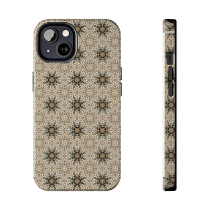Desert Suns Phone Case – Boho Neutral Sun Pattern, Beige Aesthetic Protective Case for iPhone & Android