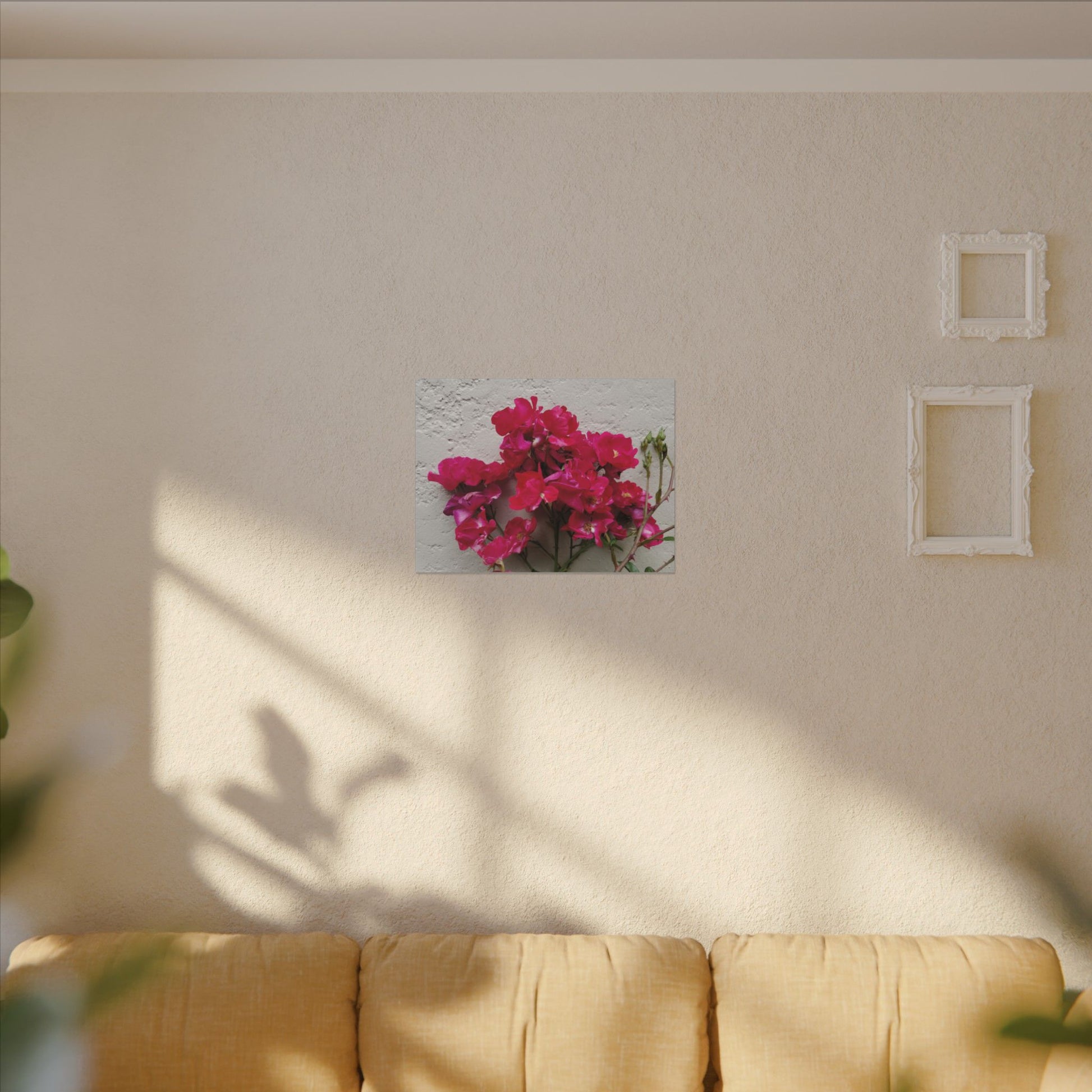 Bougainvillea wall art canvas for minimalist decor themes