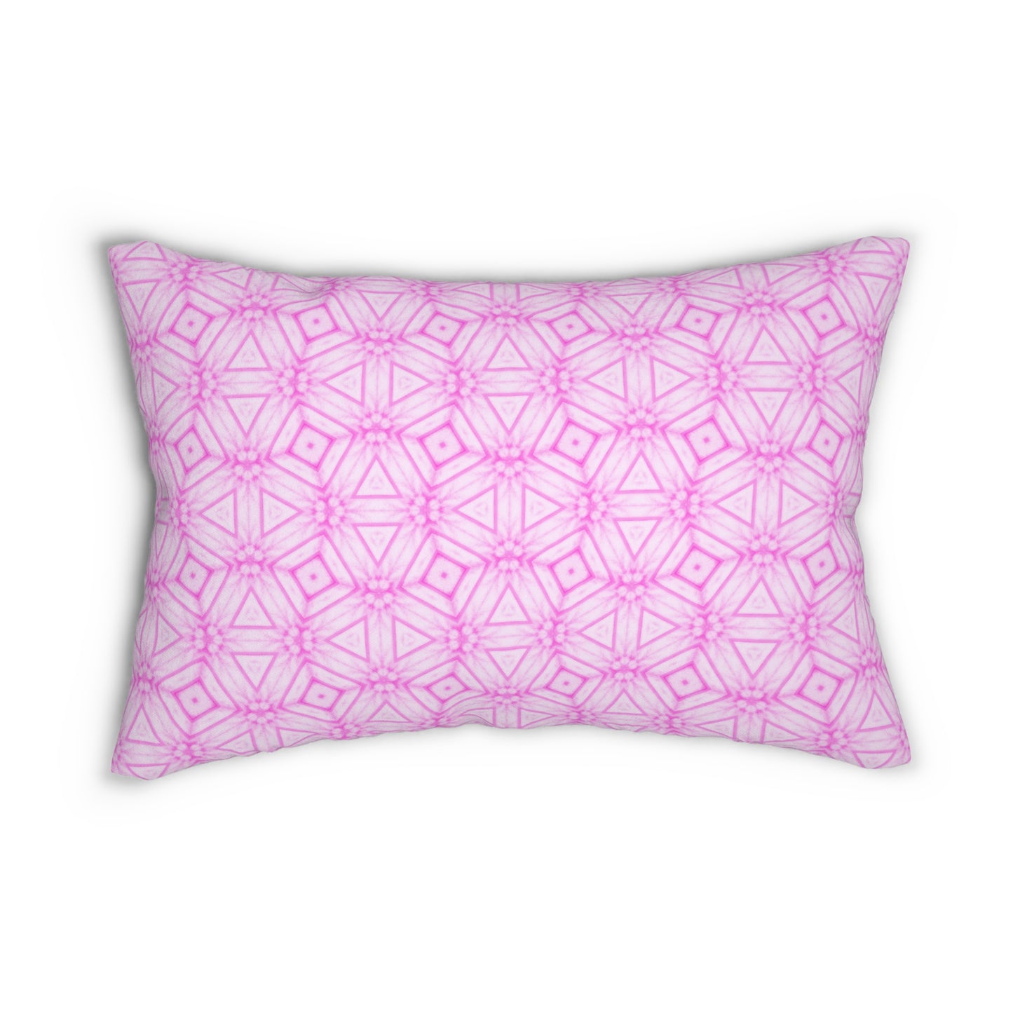 Cherry Blossom Patchwork Lumbar Pillow – Sakura Floral Pink Cushion, Japanese Cherry Blossom Decor