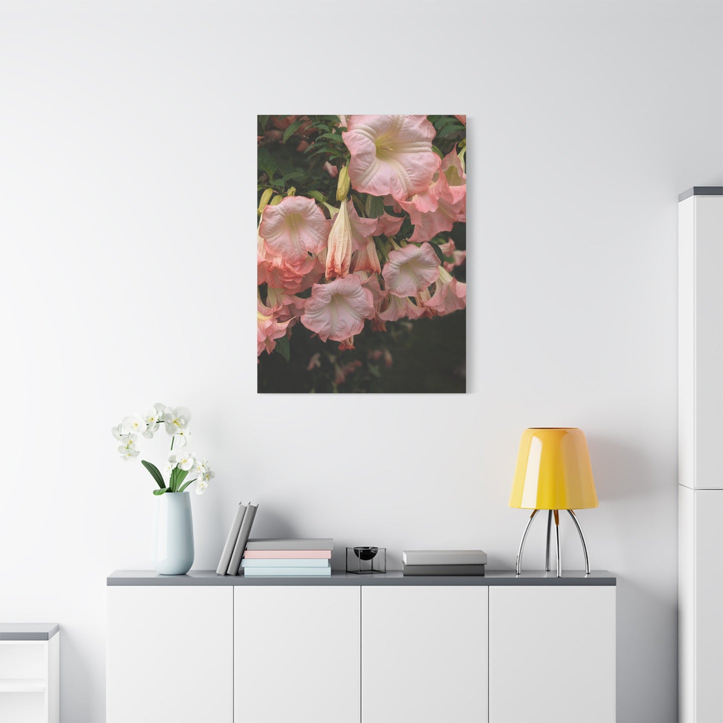 Angels in the Garden Canvas Wall Art - Vibrant Floral Design Nature Photography Decor