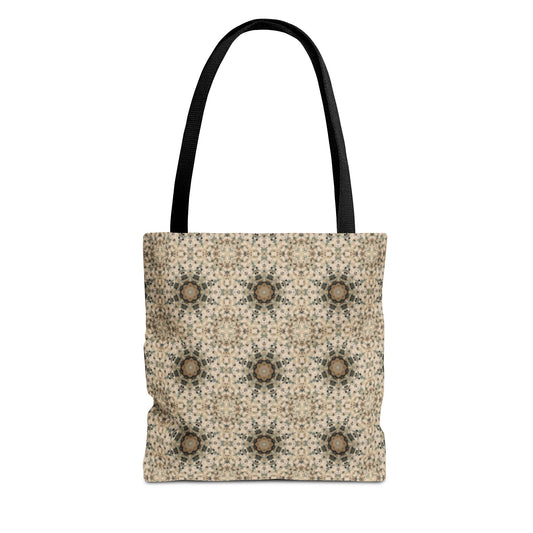 Desert Suns Tote Bag – Boho Desert Sun Pattern, Southwestern Earth-Tone Minimalist Carryall