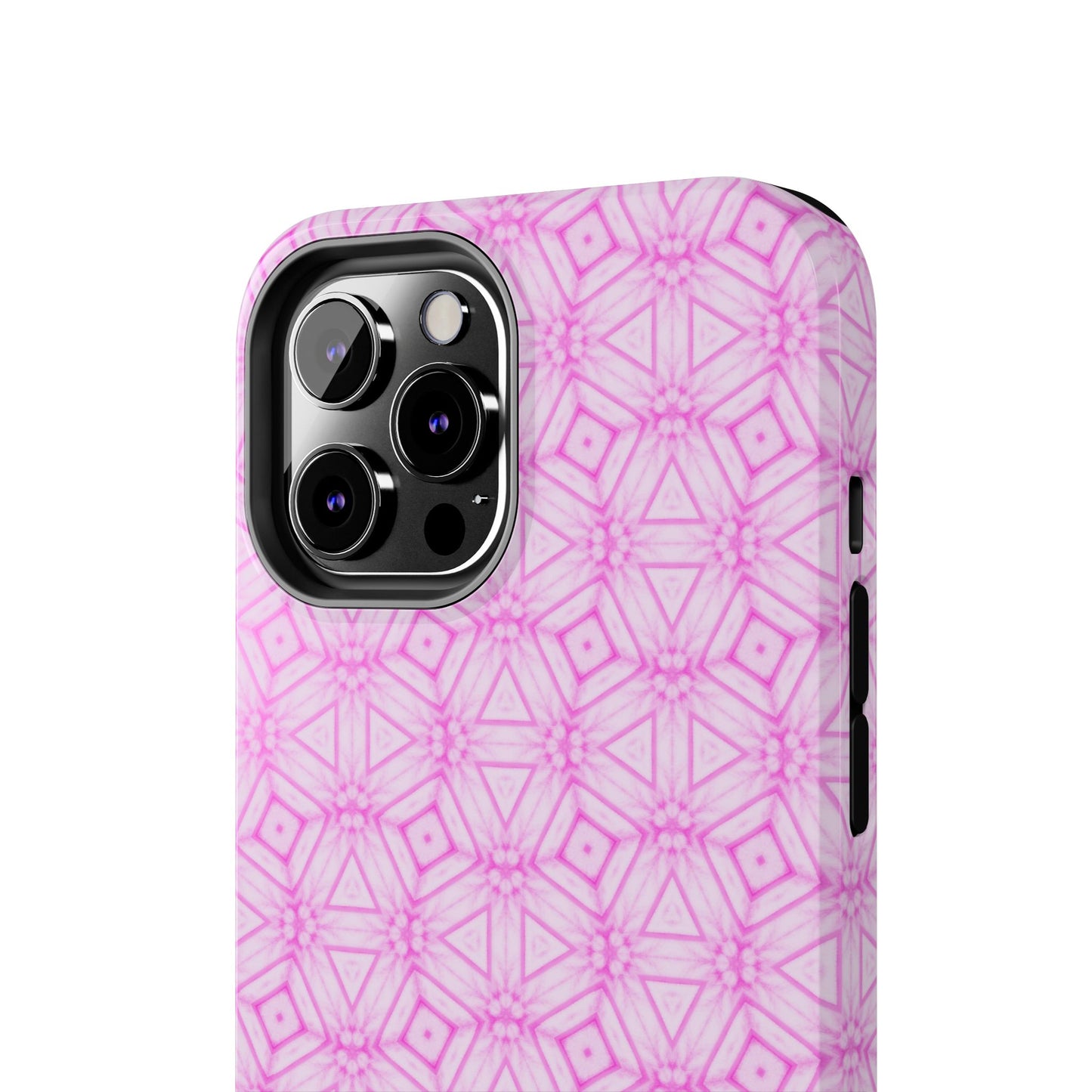 Cherry Blossom Patchwork Tough Case – Sakura Floral Pink Spring Floral Pattern Phone Case for Samsung Galaxy and iPhone