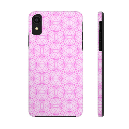 Cherry Blossom Patchwork Tough Case – Sakura Floral Pink Spring Floral Pattern Phone Case for Samsung Galaxy and iPhone