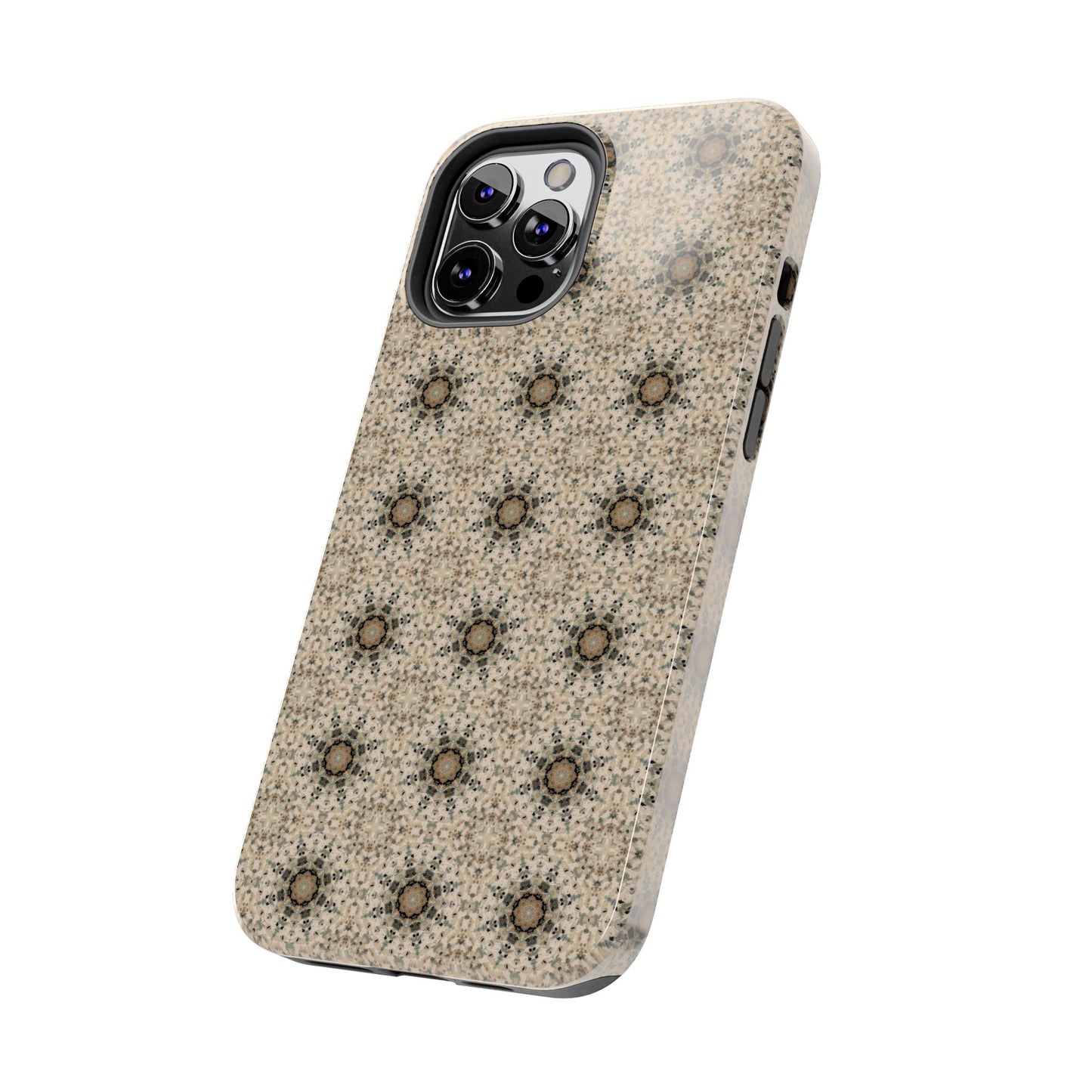 Desert Suns Phone Case – Boho Neutral Sun Pattern, Beige Aesthetic Protective Case for iPhone & Android