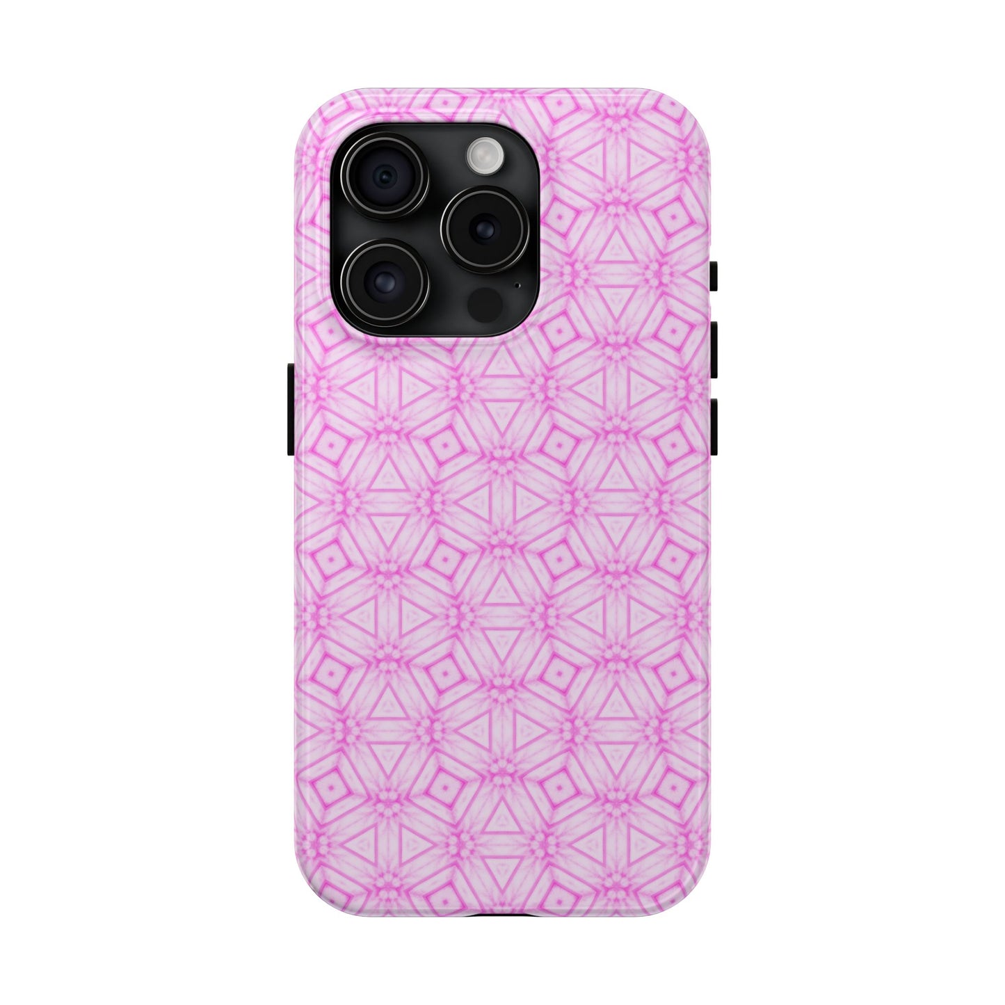 Cherry Blossom Patchwork Tough Case – Sakura Floral Pink Spring Floral Pattern Phone Case for Samsung Galaxy and iPhone