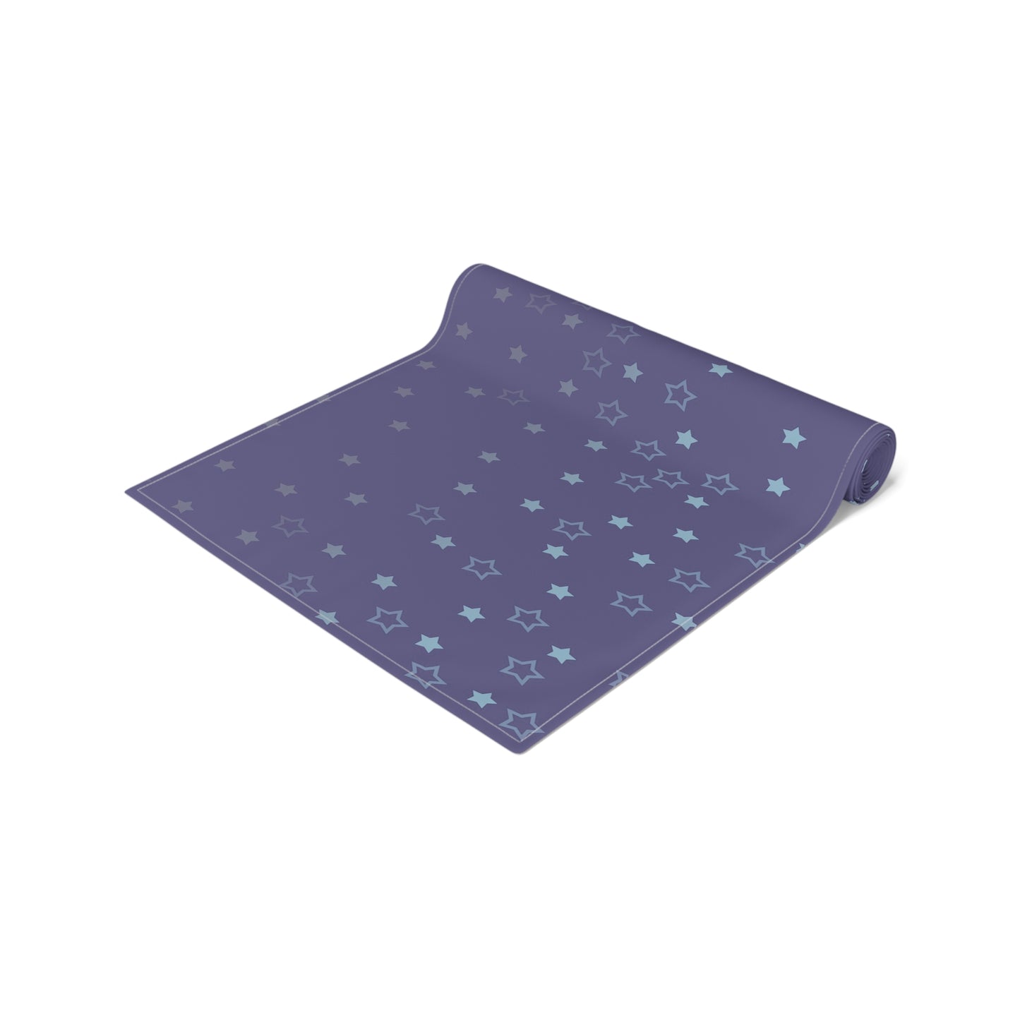 Blue Starfall Table Runner – Celestial Night Sky Decor, Blue Star Table Accent for Dining or Events
