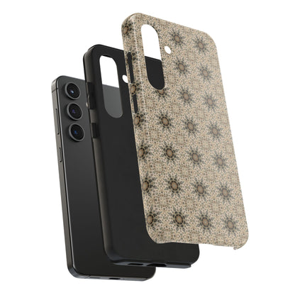 Desert Suns Phone Case – Boho Neutral Sun Pattern, Beige Aesthetic Protective Case for iPhone & Android