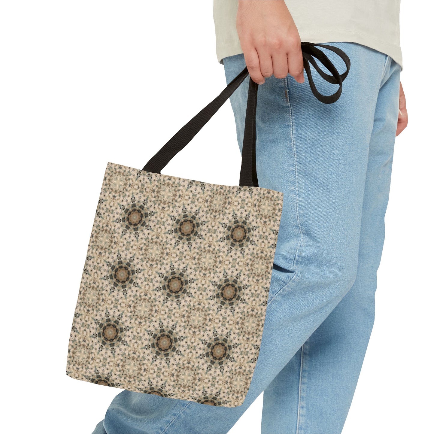 Desert Suns Tote Bag – Boho Desert Sun Pattern, Southwestern Earth-Tone Minimalist Carryall