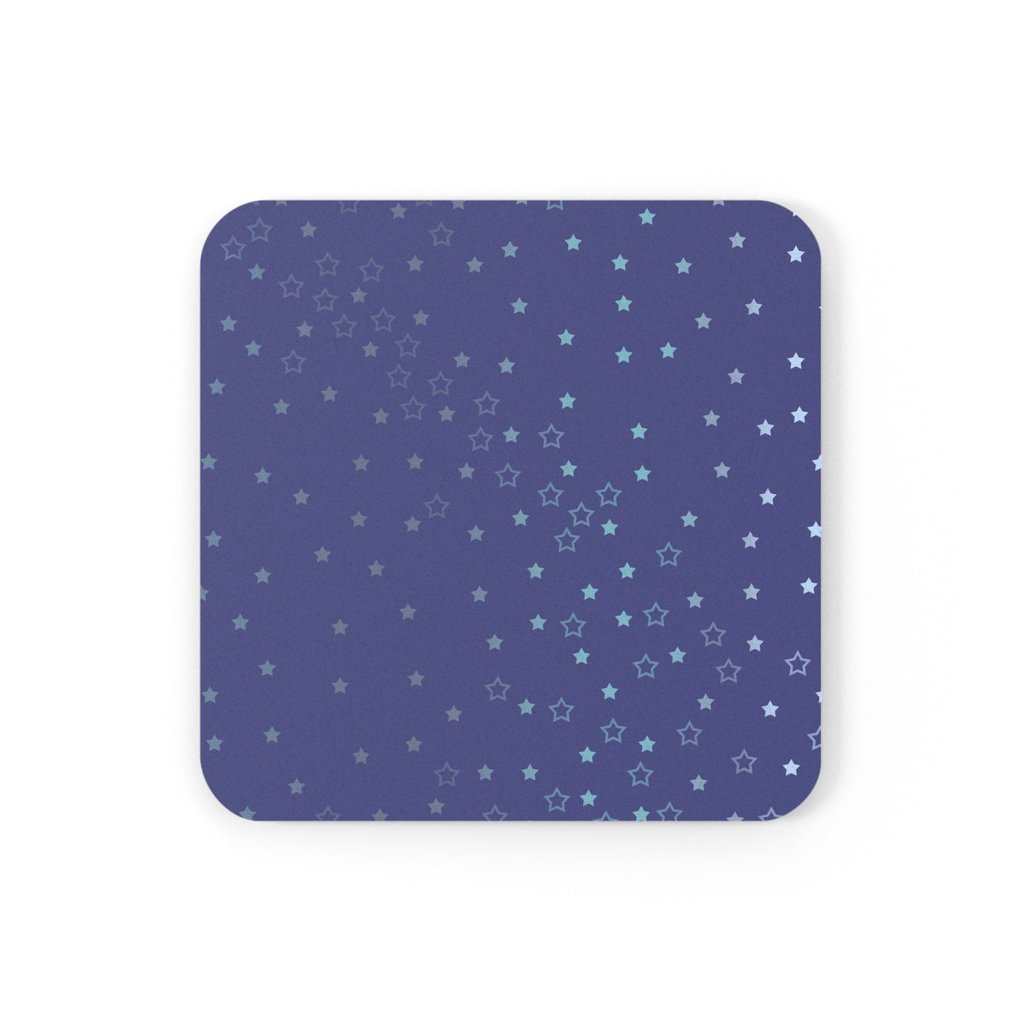 Blue Starfall Coaster – Celestial Blue Star Drink Coaster, Night Sky Galaxy-Inspired Table Accessory