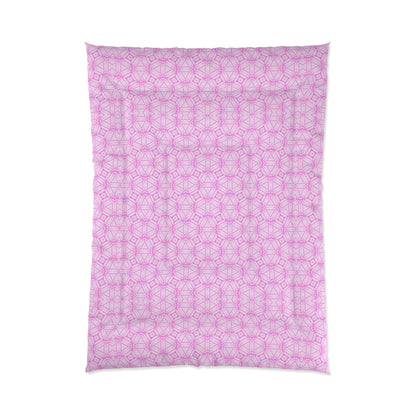 Cherry Blossom Patchwork Comforter - Queen Sakura Floral Bedding, Japanese Cherry Blossom Design
