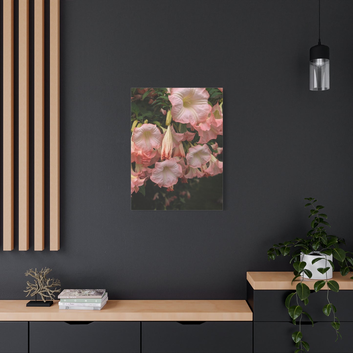 Angels in the Garden Canvas Wall Art - Vibrant Floral Design Nature Photography Decor