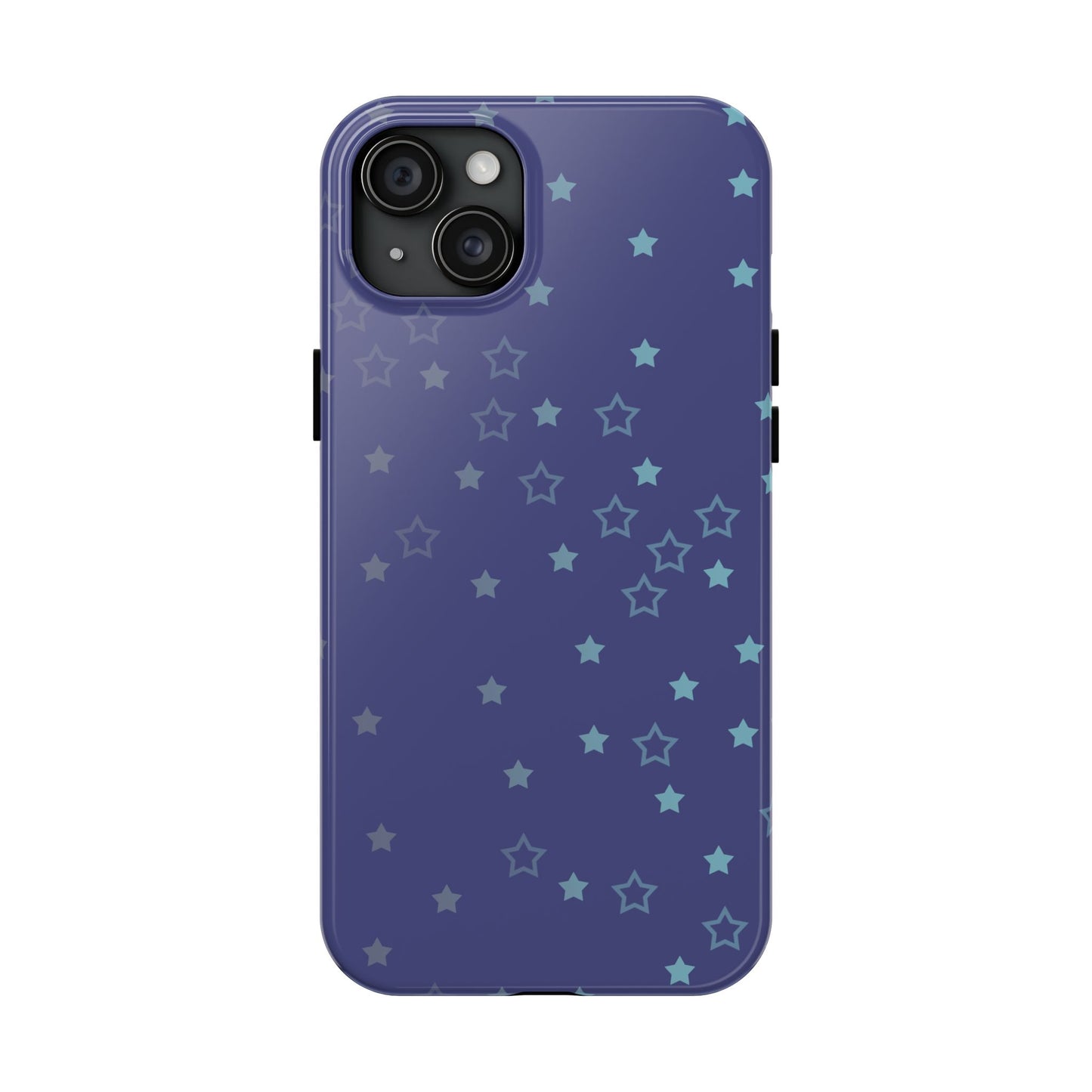 Blue Starfall Tough Phone Case – Celestial Blue Star Cover, Galaxy-Inspired Night Sky iPhone Accessory