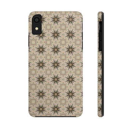 Desert Suns Phone Case – Boho Neutral Sun Pattern, Beige Aesthetic Protective Case for iPhone & Android