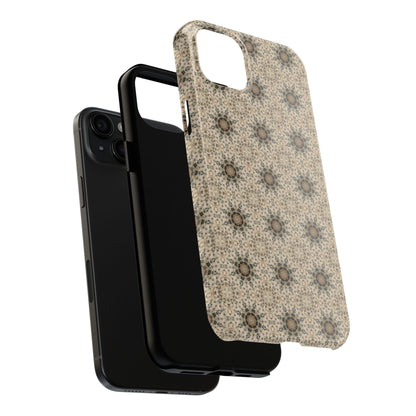 Desert Suns Phone Case – Boho Neutral Sun Pattern, Beige Aesthetic Protective Case for iPhone & Android
