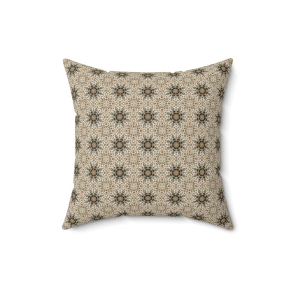 Desert Suns Square Pillow – Boho Desert Sun Throw Pillow, Southwestern Modern Decor Accent