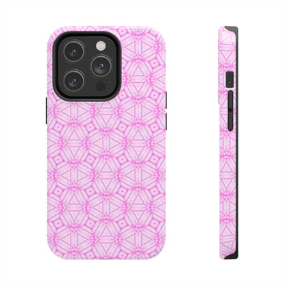 Cherry Blossom Patchwork Tough Case – Sakura Floral Pink Spring Floral Pattern Phone Case for Samsung Galaxy and iPhone