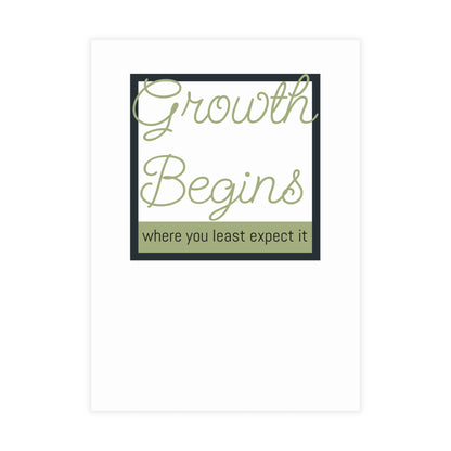 Where the Allseed Grows Postcard – Urban Nature Minimalist Botanical Stationery with Concrete Texture