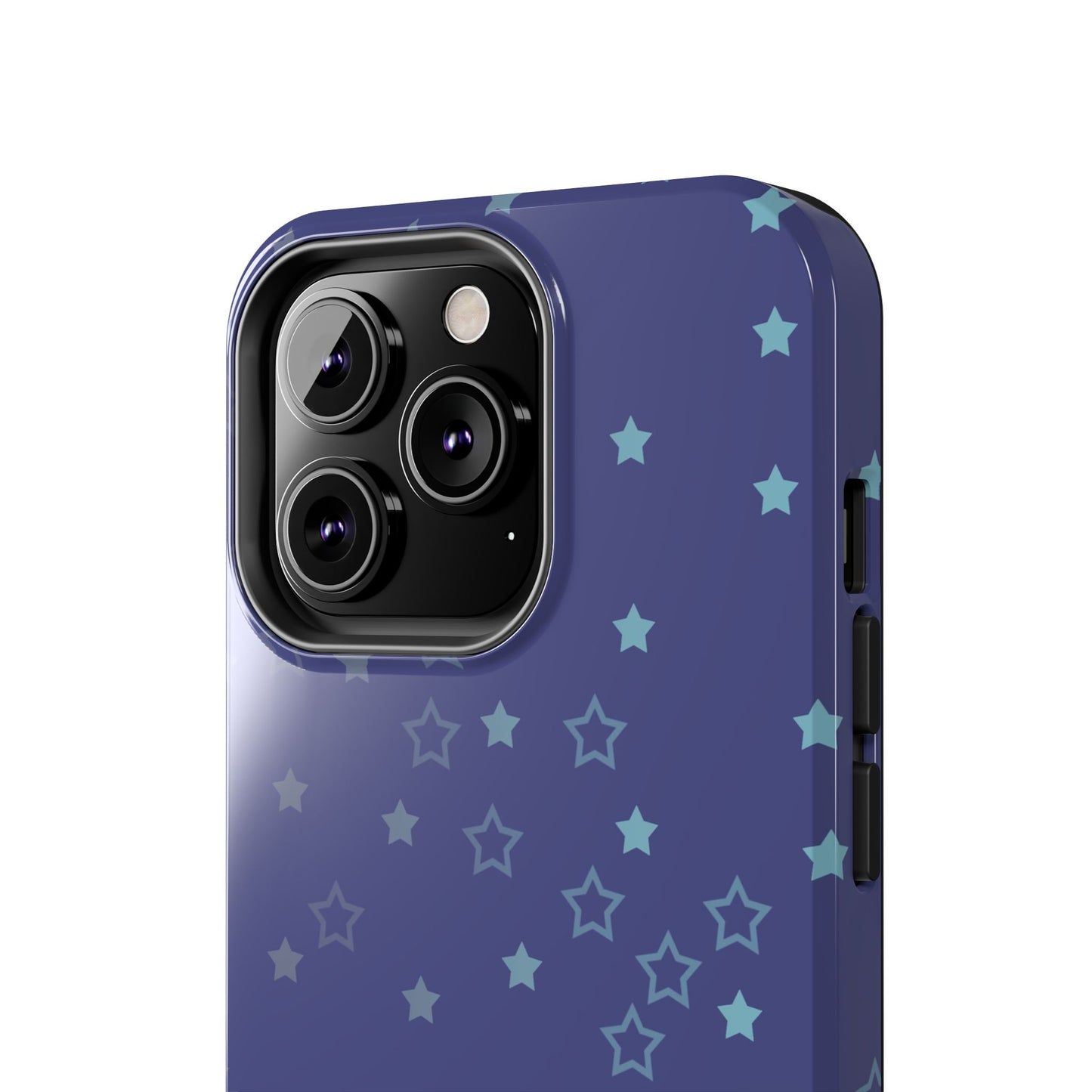 Blue Starfall Tough Phone Case – Celestial Blue Star Cover, Galaxy-Inspired Night Sky iPhone Accessory