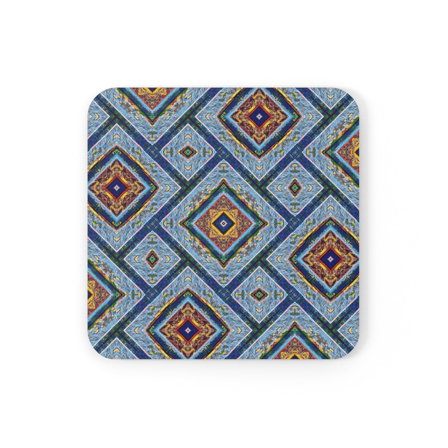 Artistic Cork Back Coaster - Decorative Home Accessory for Gifts