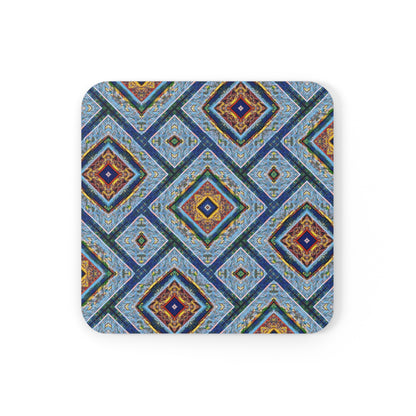 Artistic Cork Back Coaster - Decorative Home Accessory for Gifts