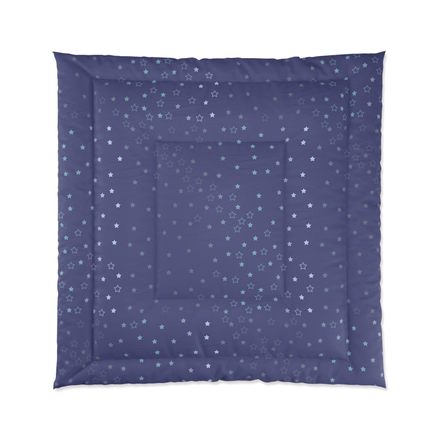 Blue Starfall Comforter – Blue Star Bedding, Celestial Night Sky Comforter, Galaxy-Inspired Bedroom Decor