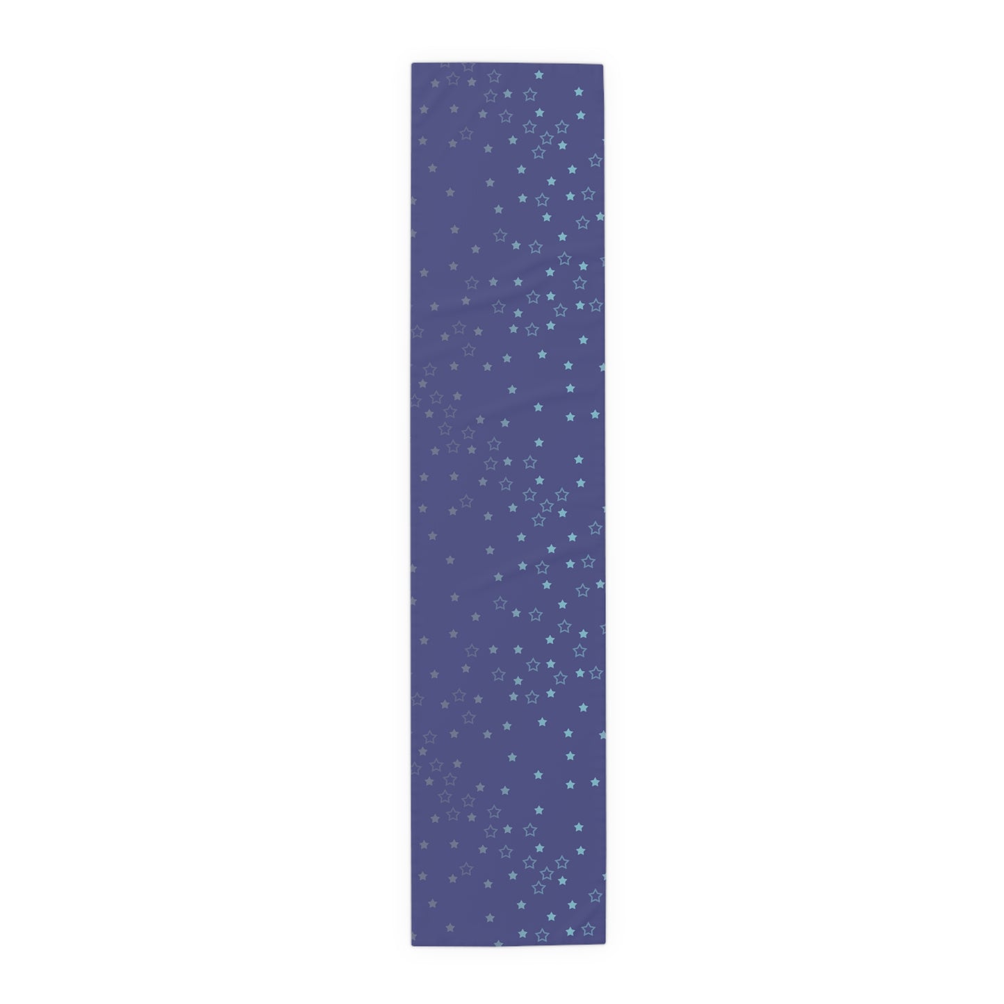 Blue Starfall Table Runner – Celestial Night Sky Decor, Blue Star Table Accent for Dining or Events