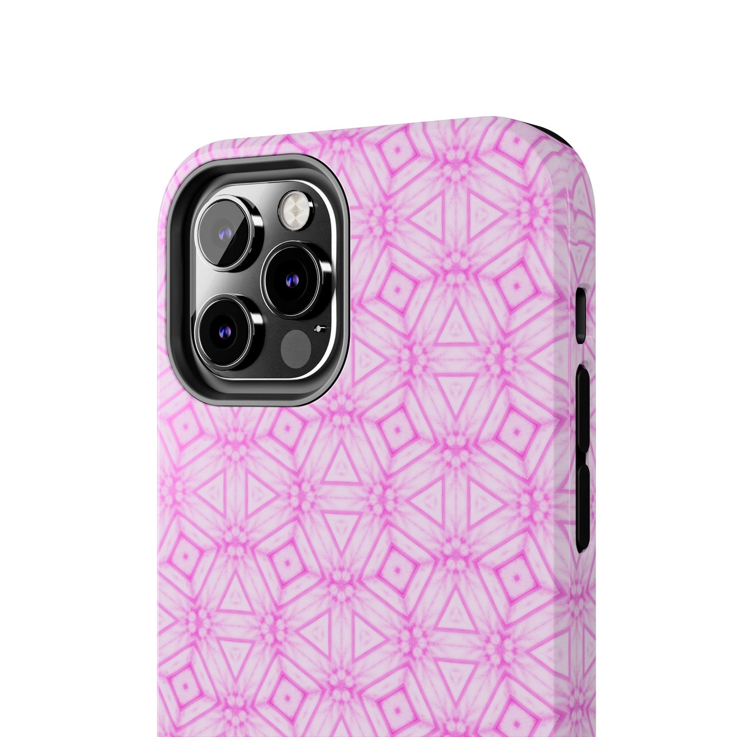 Cherry Blossom Patchwork Tough Case – Sakura Floral Pink Spring Floral Pattern Phone Case for Samsung Galaxy and iPhone