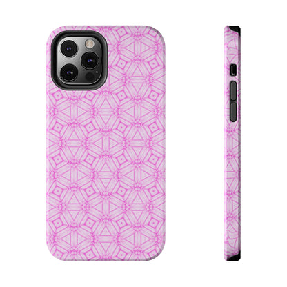 Cherry Blossom Patchwork Tough Case – Sakura Floral Pink Spring Floral Pattern Phone Case for Samsung Galaxy and iPhone
