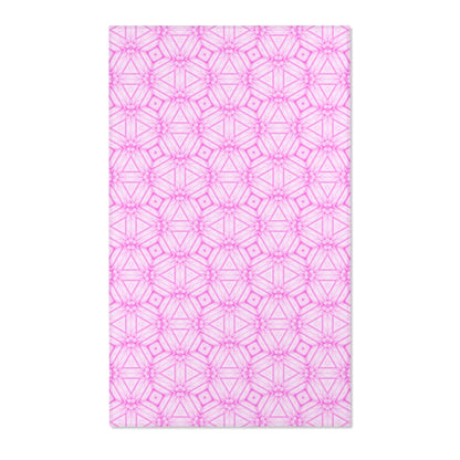 Cherry Blossom Patchwork Area Rug – Sakura Floral Pink Carpet, Japanese Cherry Blossom Design