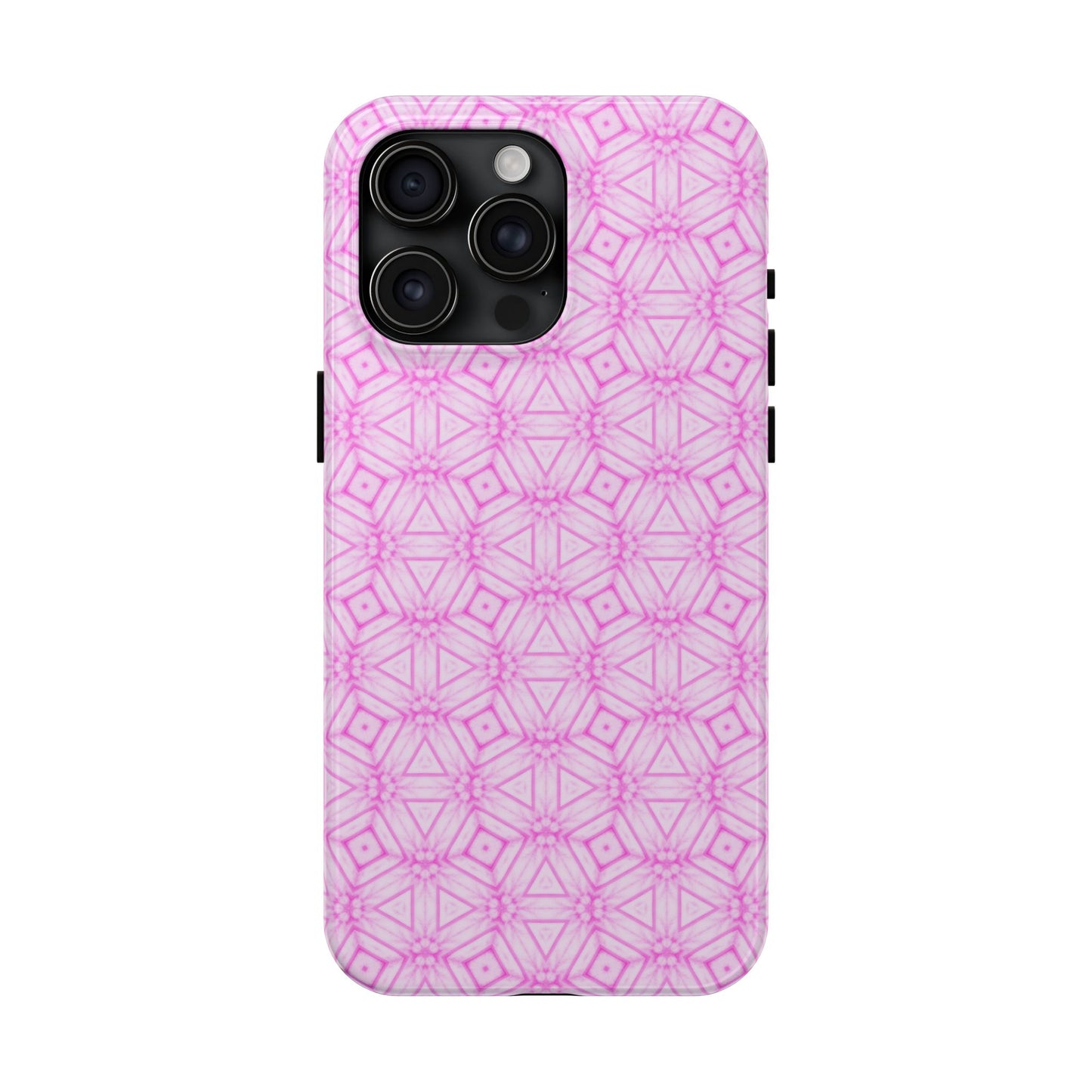 Cherry Blossom Patchwork Tough Case – Sakura Floral Pink Spring Floral Pattern Phone Case for Samsung Galaxy and iPhone